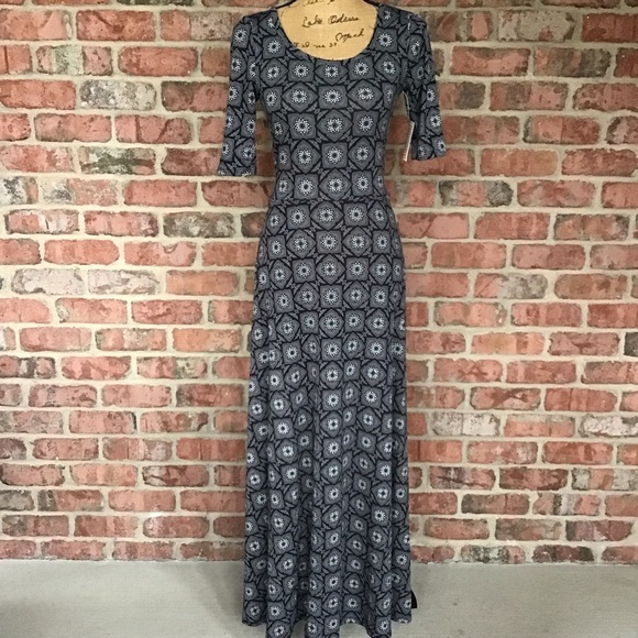 Dress Maxi A-Line LuLaRoe Ana XS 2-4 NWT - Picture 6 of 14